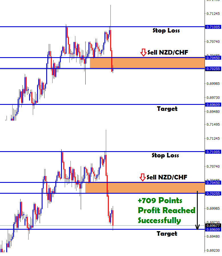 nzdchf 709 points profit in sell trend