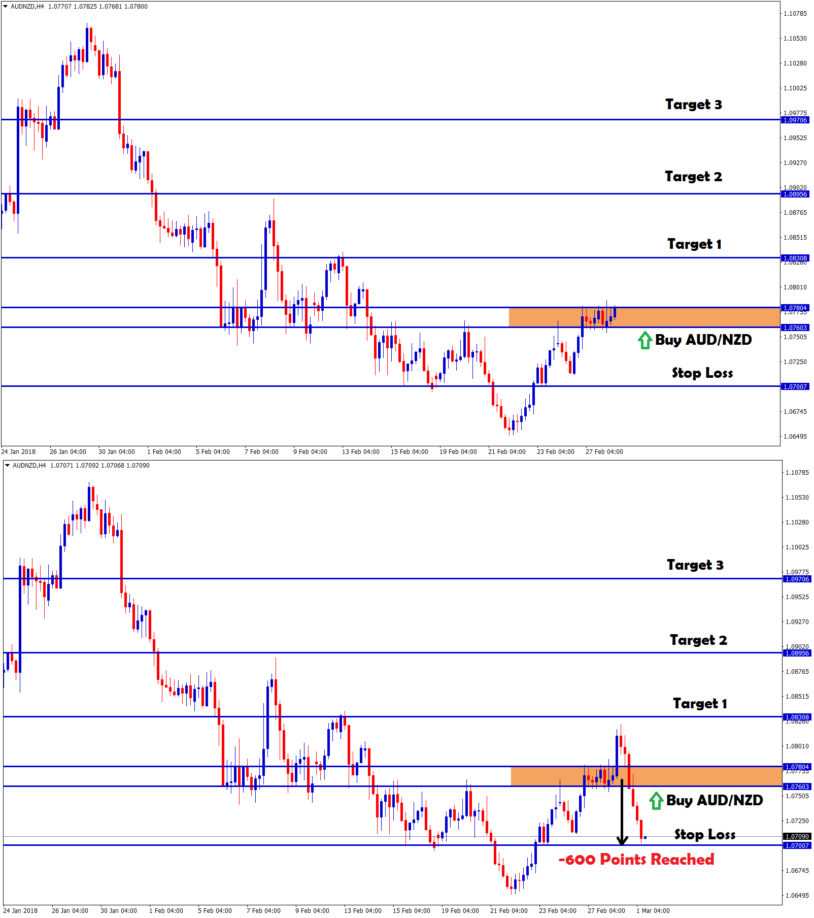 -600 points loss made in aud nzd buy signal