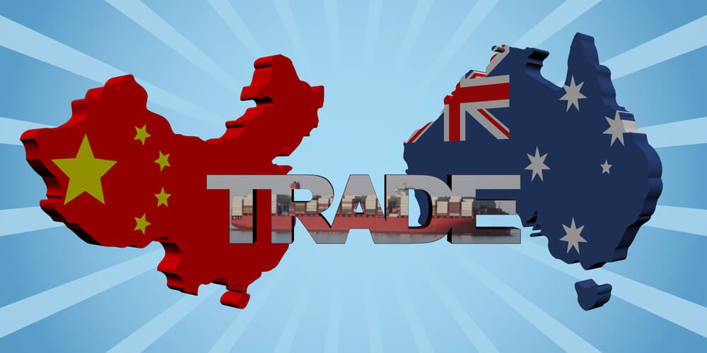 China and Austrlia Trade Export decline