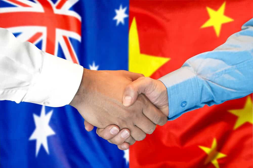 China is the largest trading partner of Australia