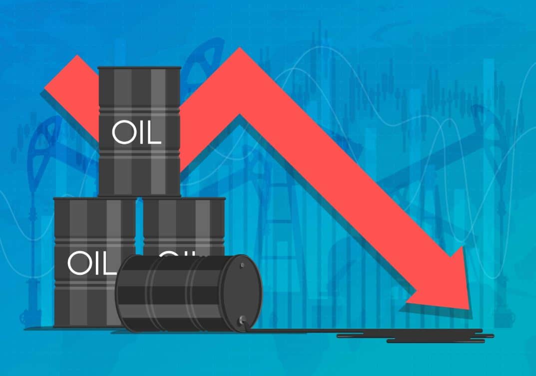 Crude oil prices fell below 75$ shows corrections happening in the market