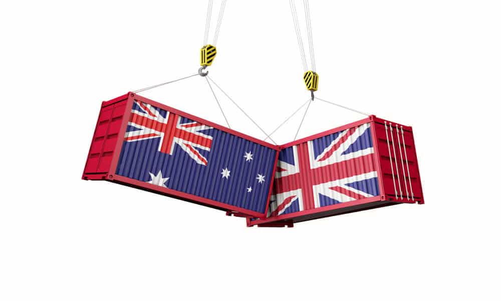 AUD trade deal between UK and Australia also happened today