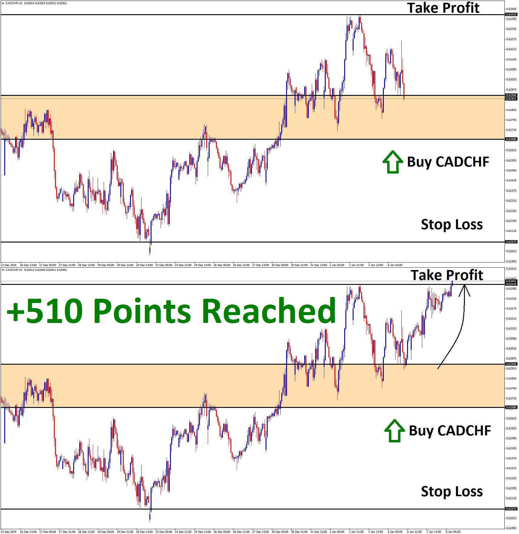 CADCHF Jan'06 T1 Jan'08 +510 Points