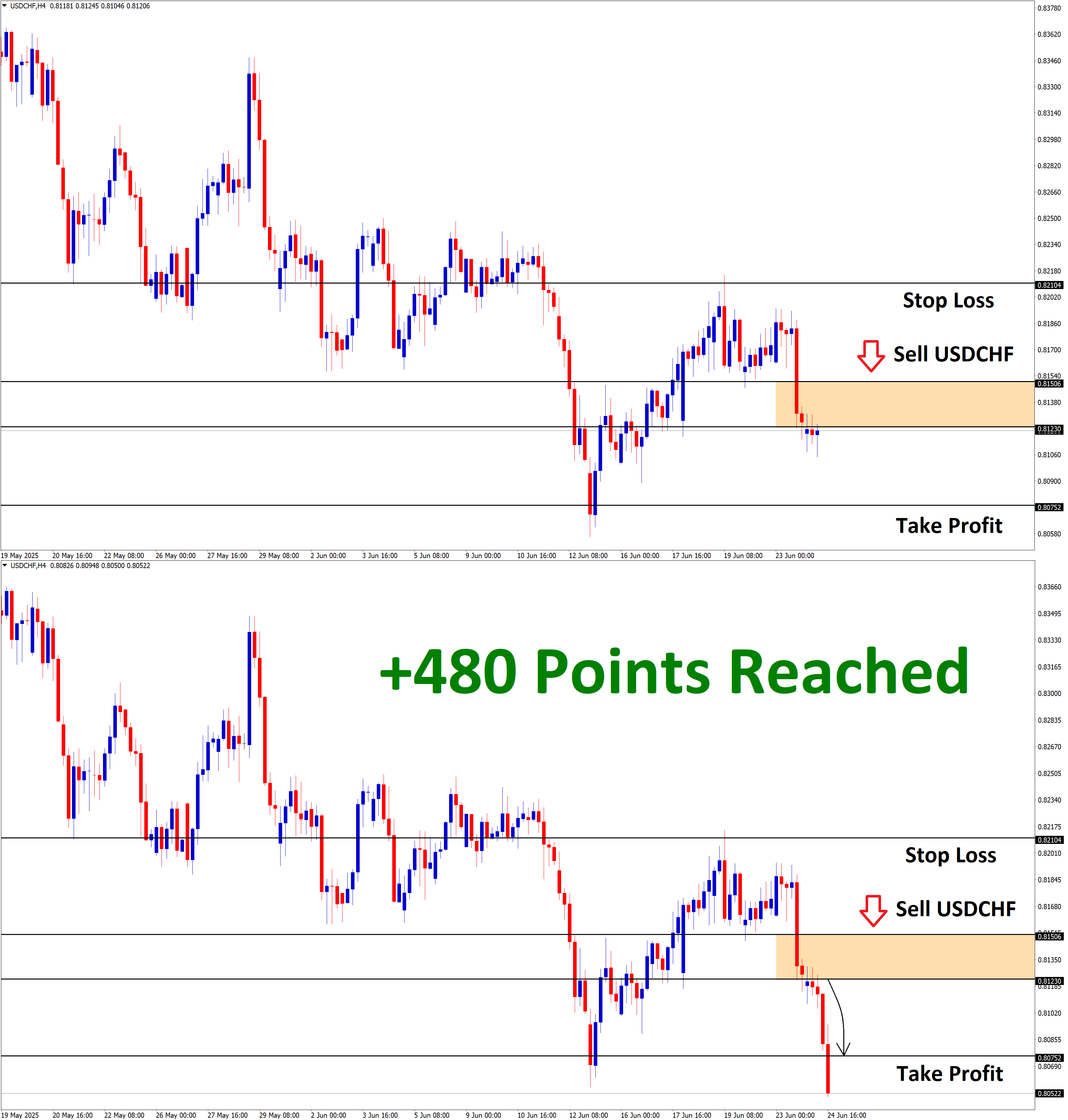 USDCHF June'24 T1 June'24 +480 Points