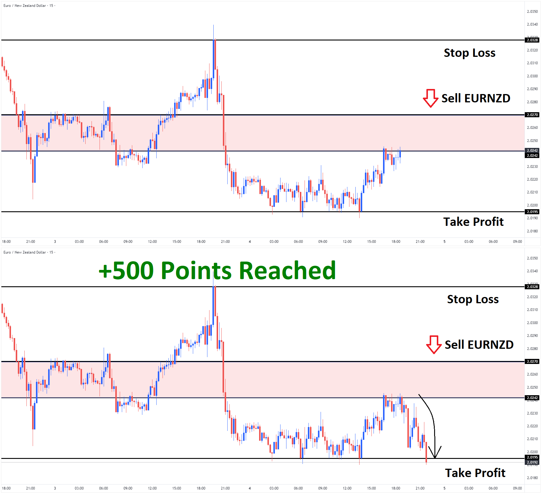 EURNZD Dec'04 T1 Dec'04 +500 Points